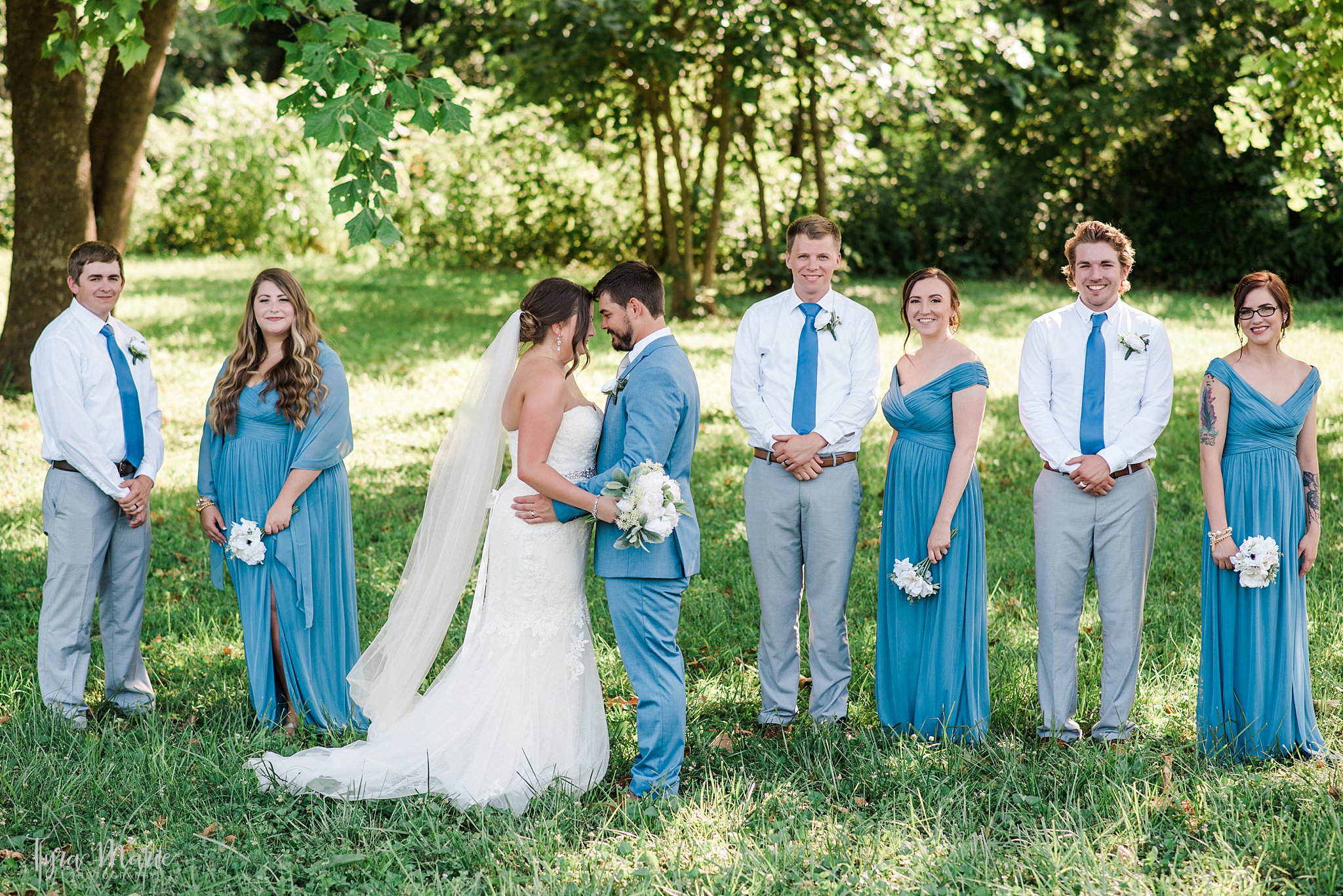 blue and gold summer wedding at 8th and Main Event Space | Grandview Missouri Wedding_0077.jpg