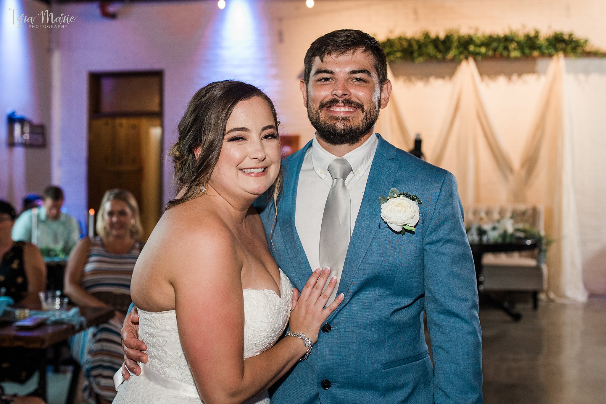blue and gold summer wedding at 8th and Main Event Space | Grandview Missouri Wedding_0117.jpg
